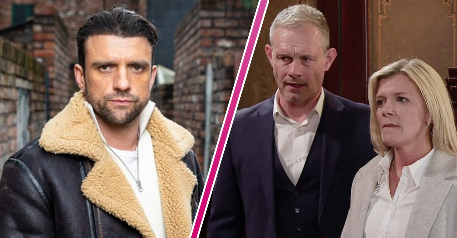 Damon, Nick and Leanne on Coronation Street