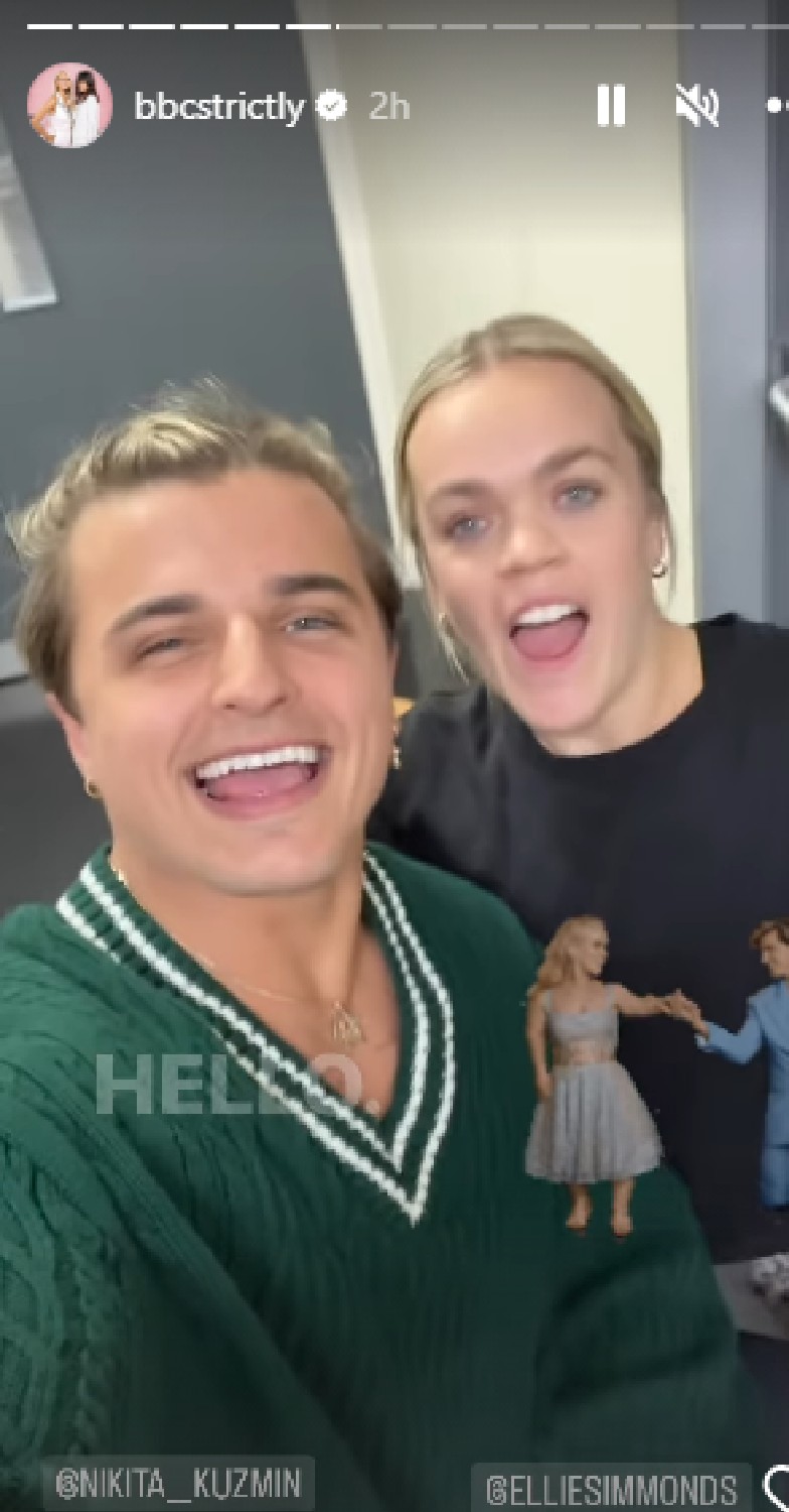 Ellie and Nikita talk to camera