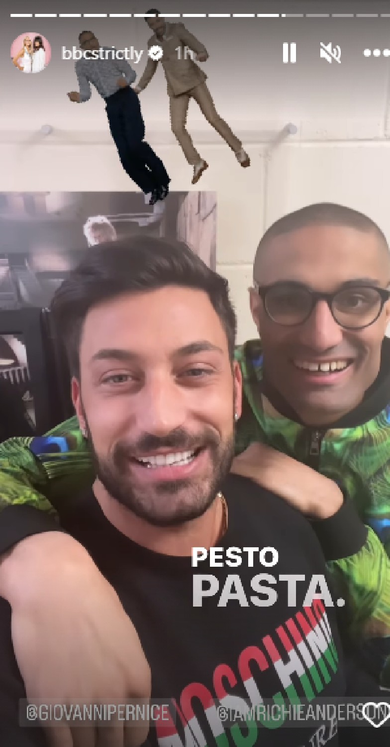 Giovanni and Richie reunite at Strictly 2022 on Instagram