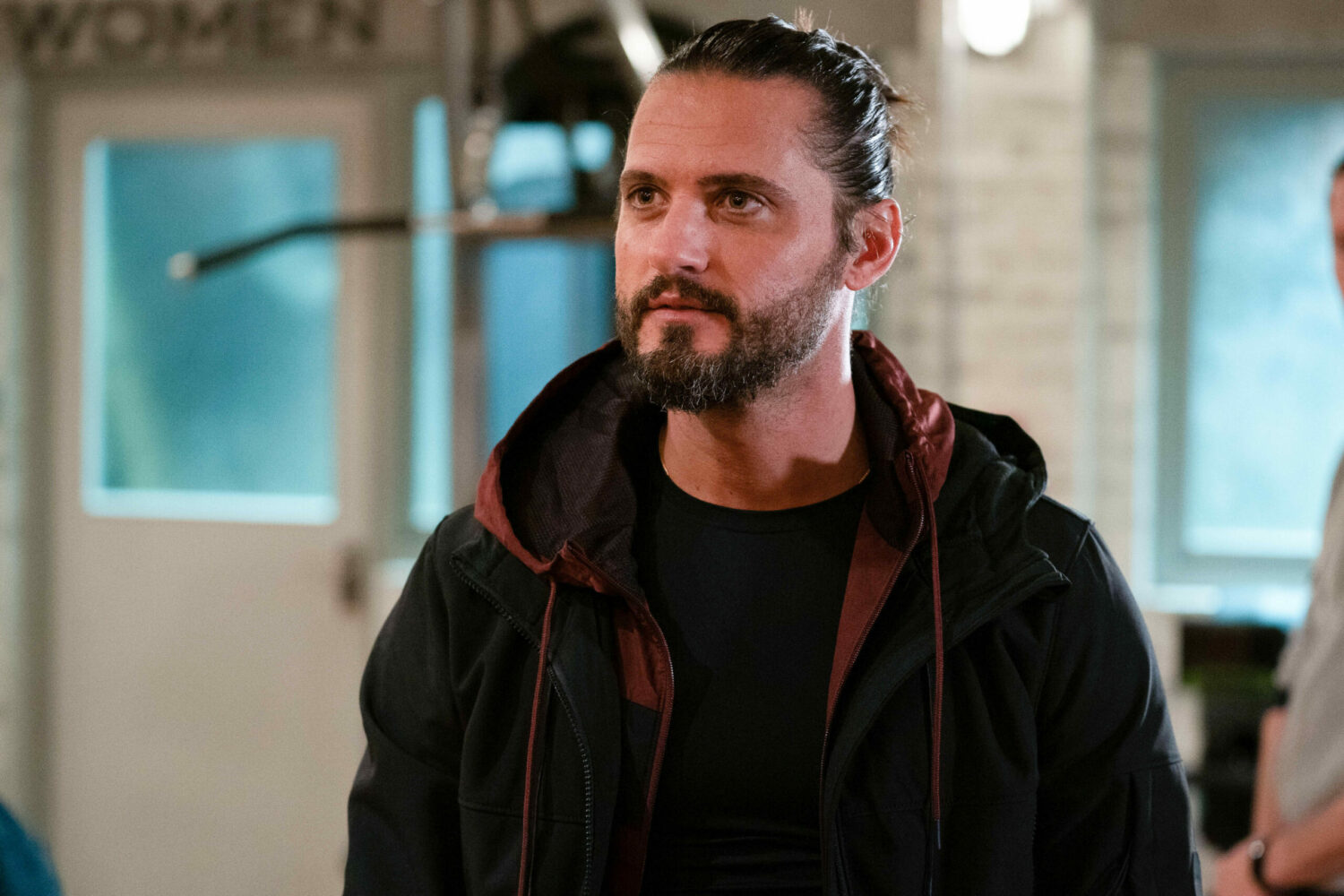 EastEnders' Brett is looking serious