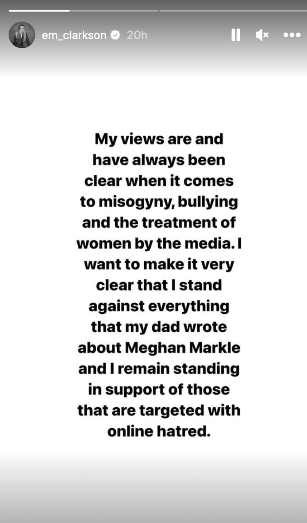 Jeremy Clarkson daughter Emily Clarkson takes to Instagram