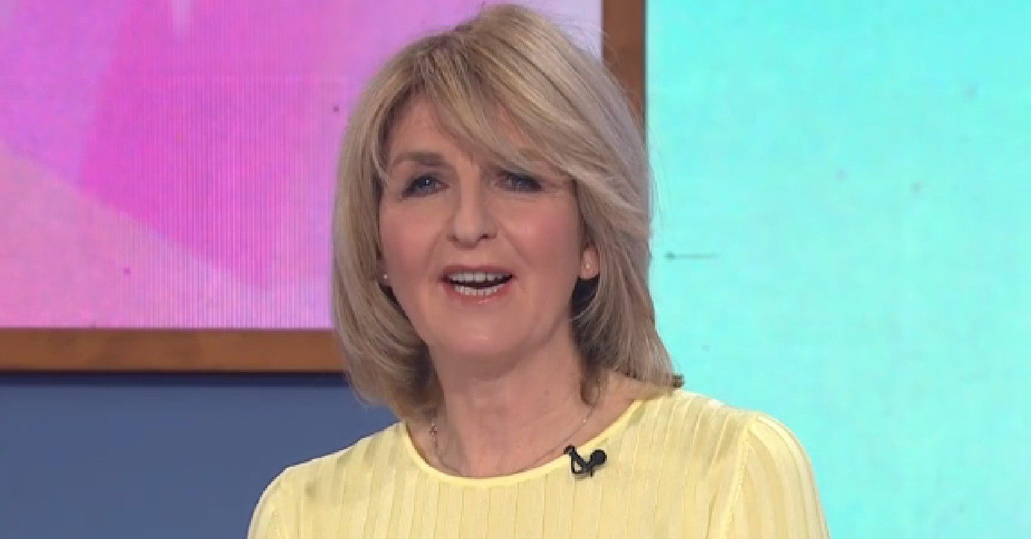 Kaye Adams hosting Loose Women in yellow top