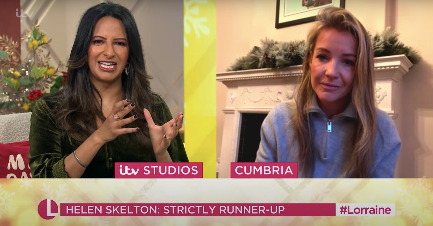 Helen Skelton on Lorraine talking to Ranvir