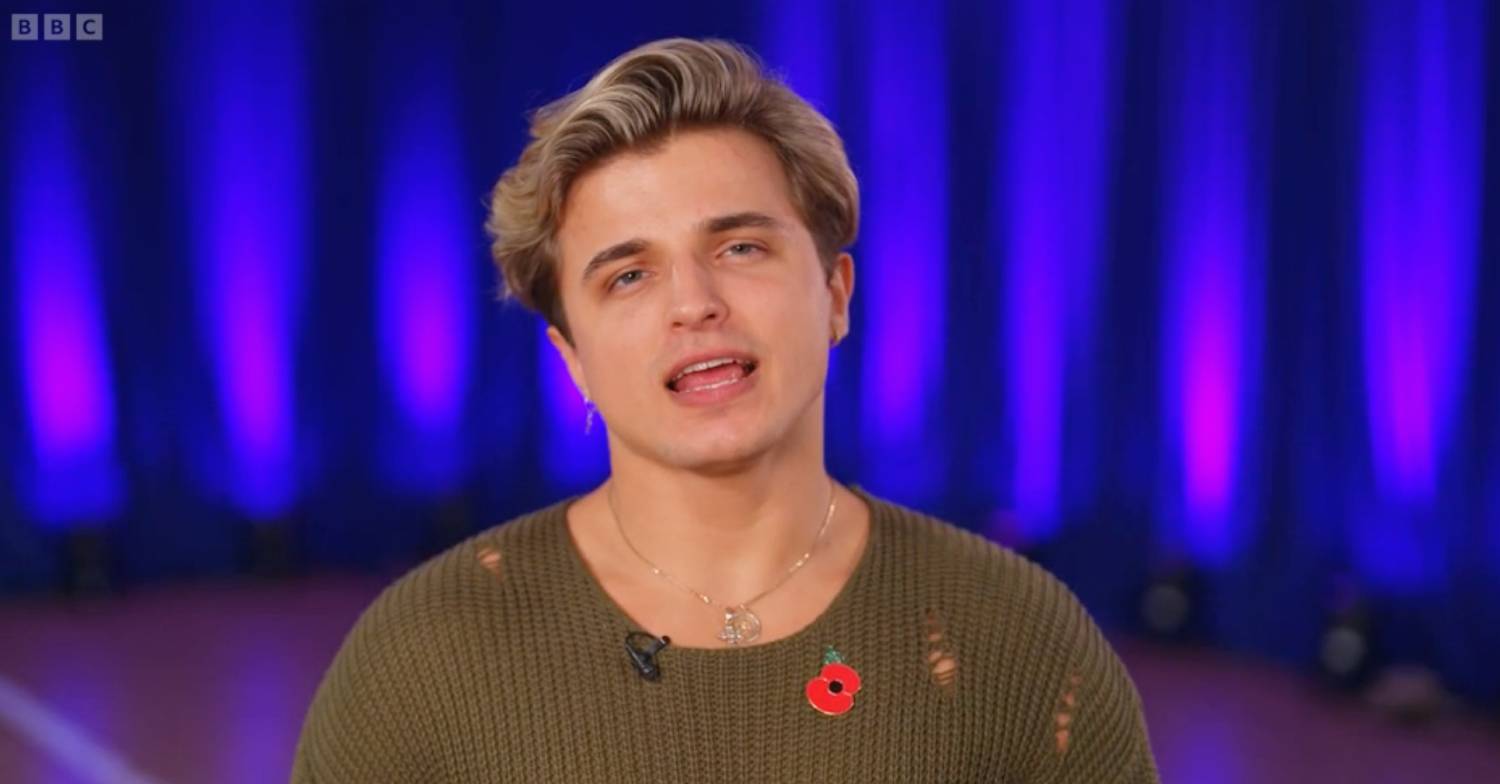 Strictly stars Nikita Kuzmin speaks to the camera