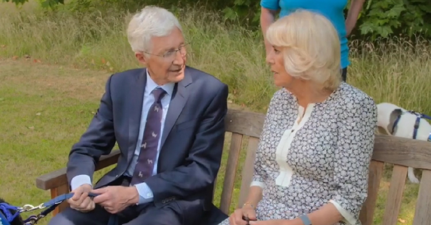 Paul O'Grady sat with Camilla during For the Love of Dogs Christmas special