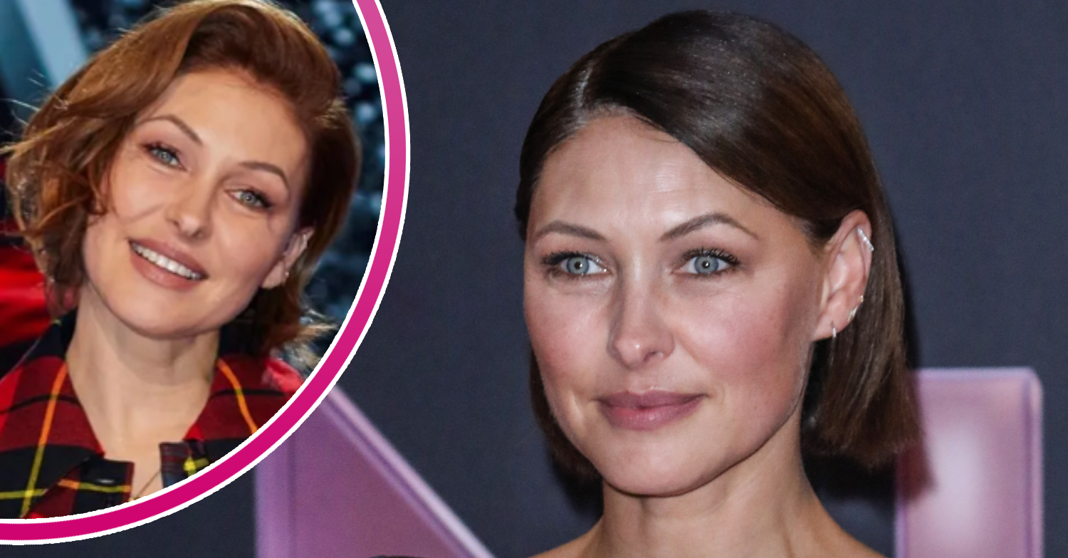 Emma Willis smiling and on The Voice Kids