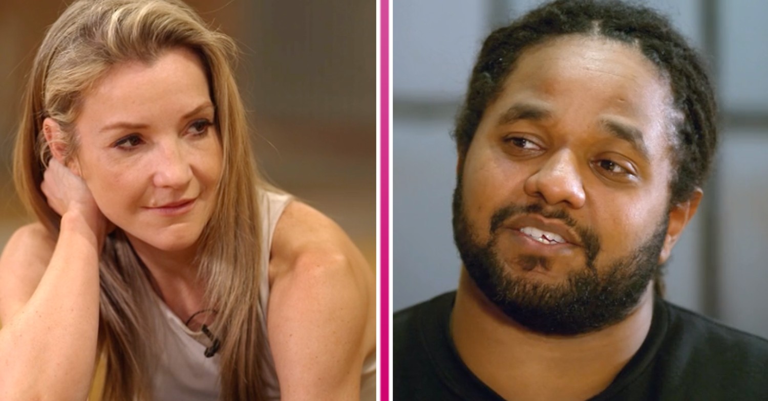 Helen Skelton looks to the side during Strictly rehearsals, Hamza Yassin cocks his head on Strictly