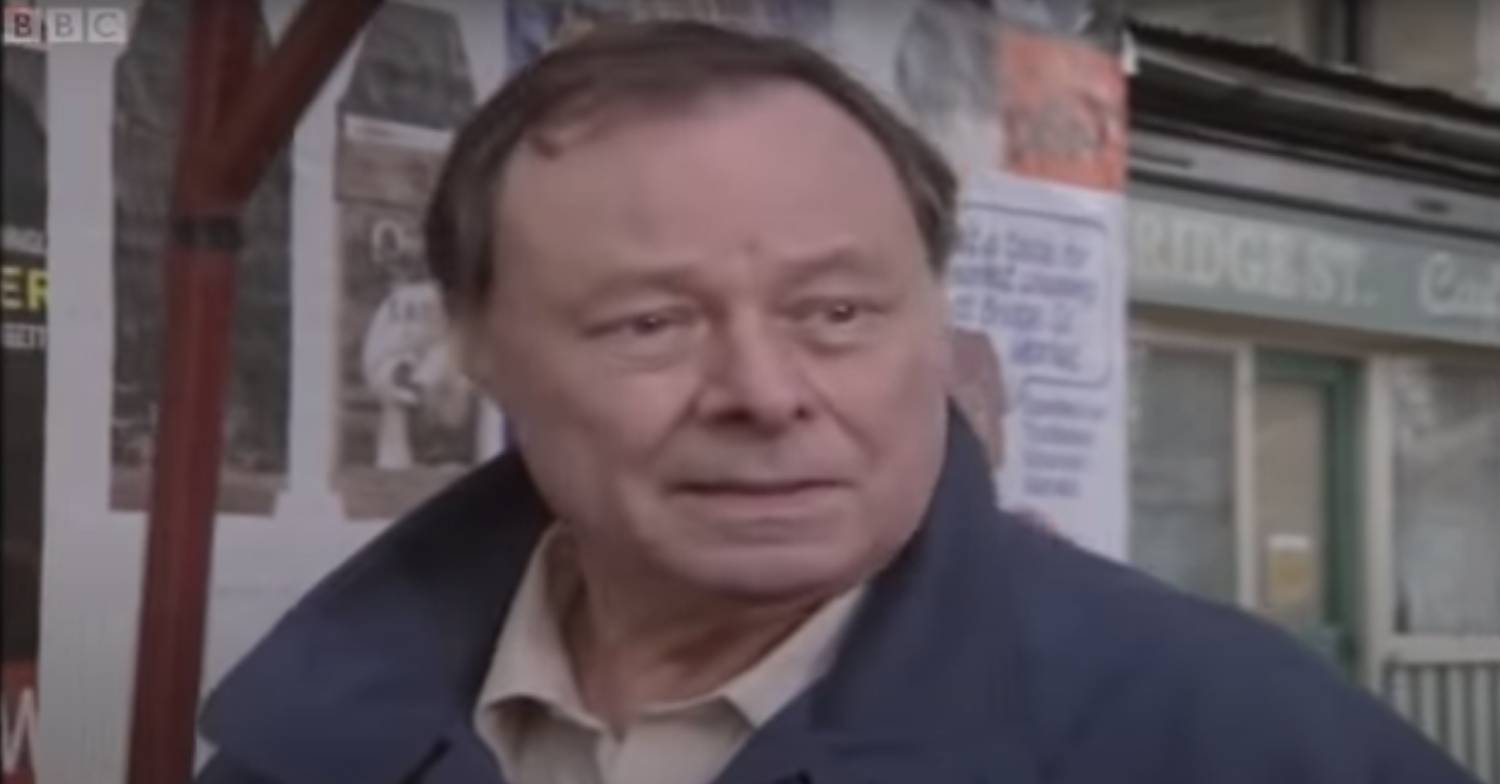 Bill Treacher playing Arthur Fowler in EastEnders