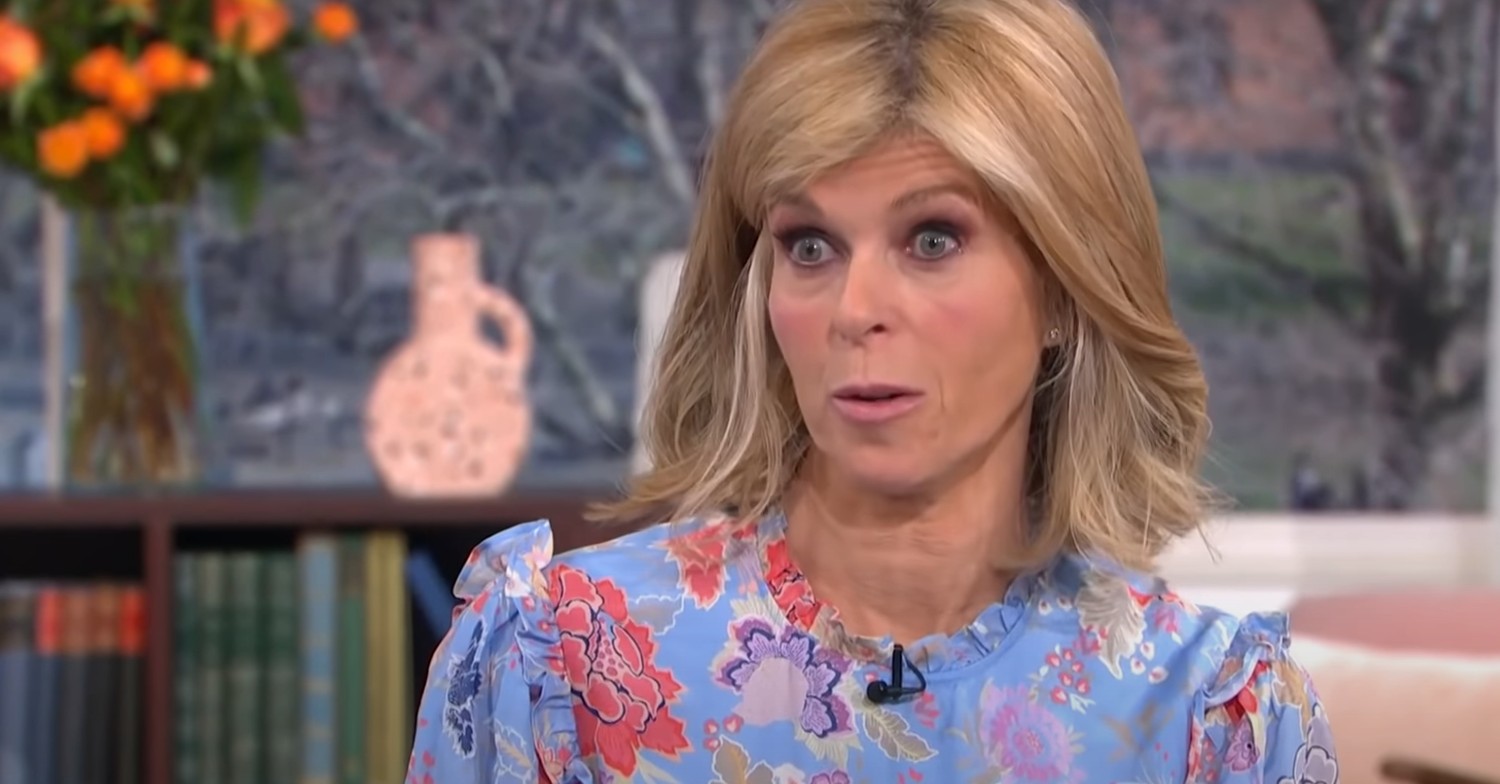 Kate Garraway looking shocked on This Morning