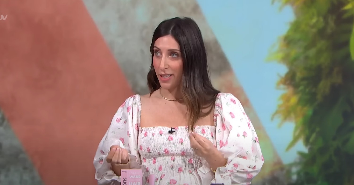 Sarah Jossel speaking during segment on This Morning on ITV