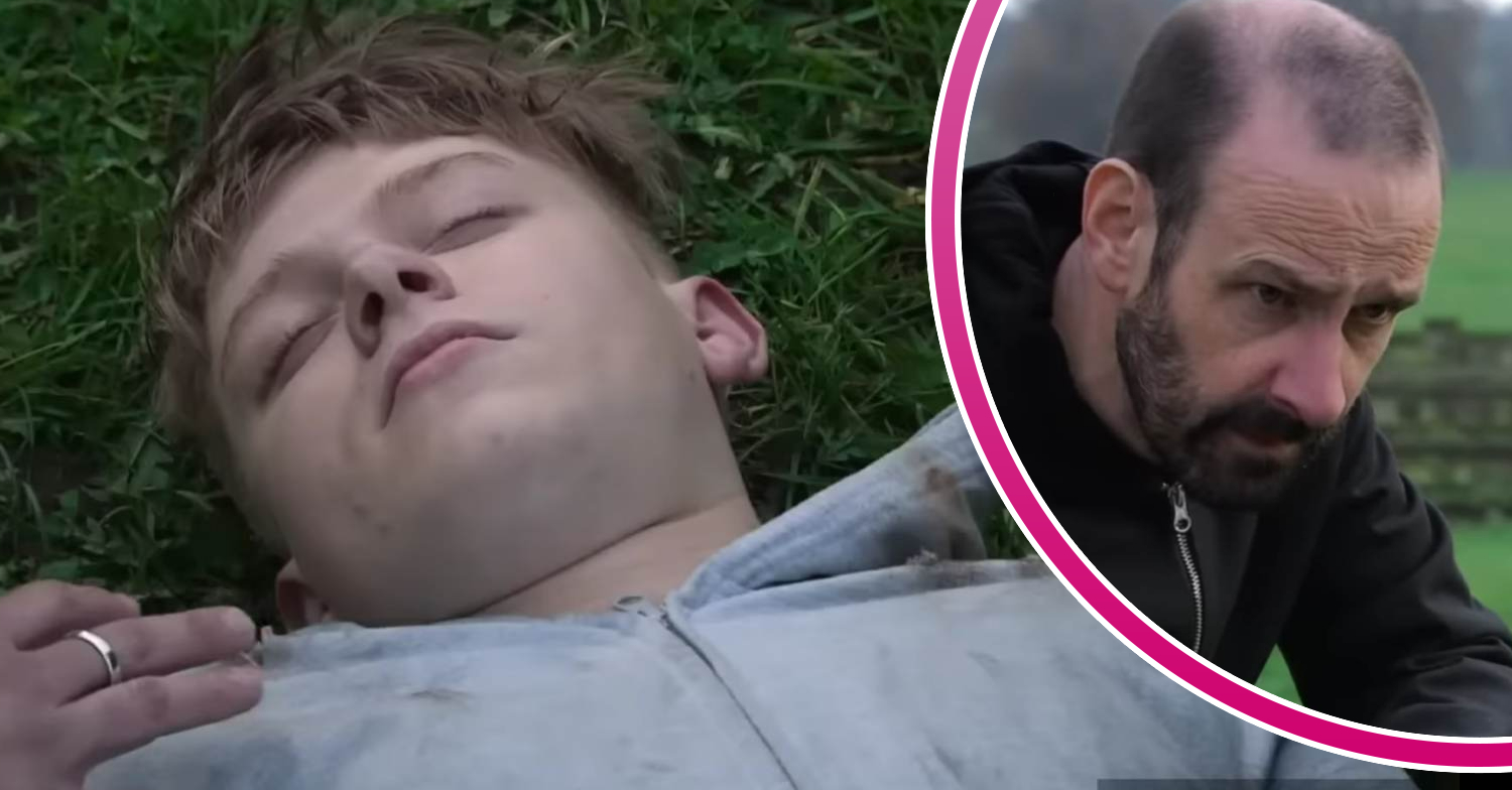 Coronation Street's Max is lying unconscious and, in a bubble, Griff is looking worried