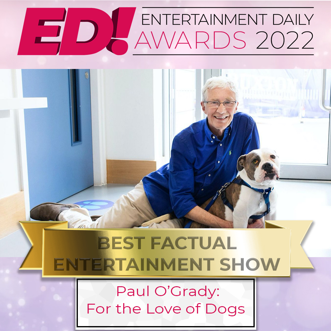 Entertainment Daily Awards - For The Love Of Dogs wins