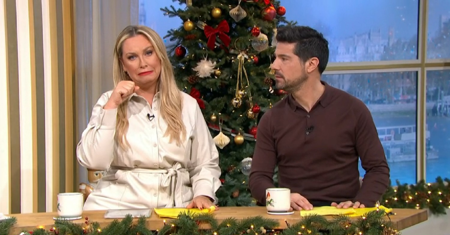 Josie Gibson pretends to cry alongside Craig Doyle on This Morning