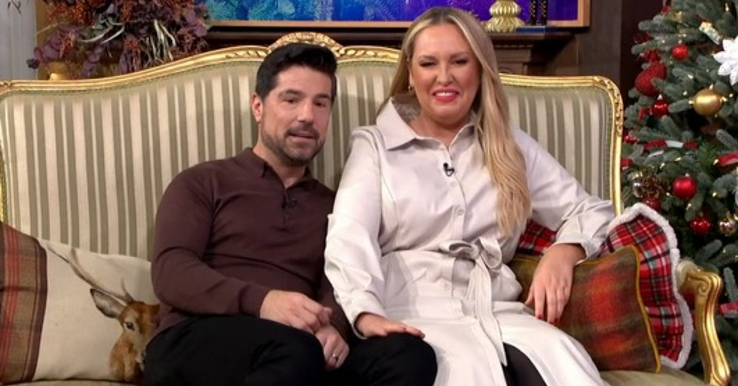 Craig Doyle and Josie Gibson sitting next to each other on This Morning