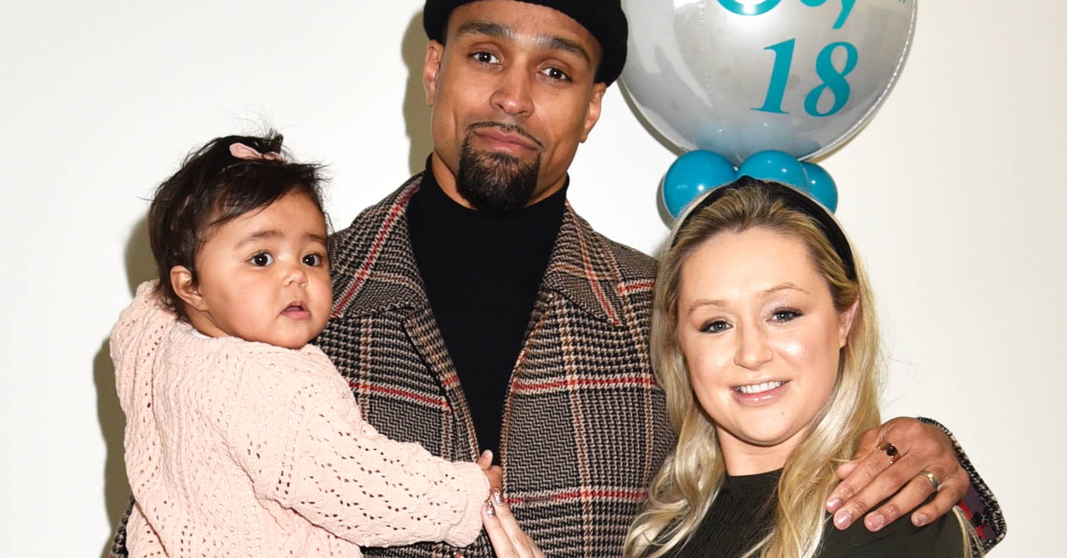 Ashley Banjo and Francesca in 2020 with their daughter