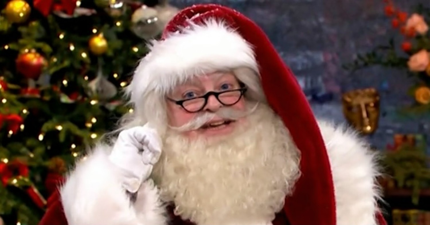 Santa smiling on This Morning