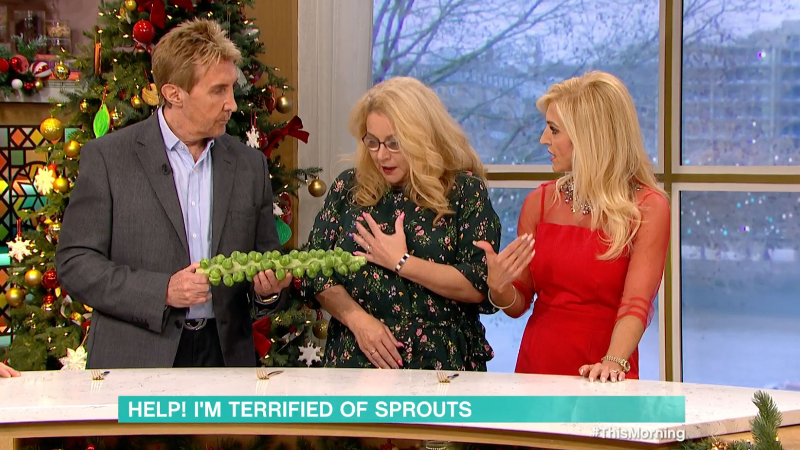 A woman with a fear of sprouts on This Morning today