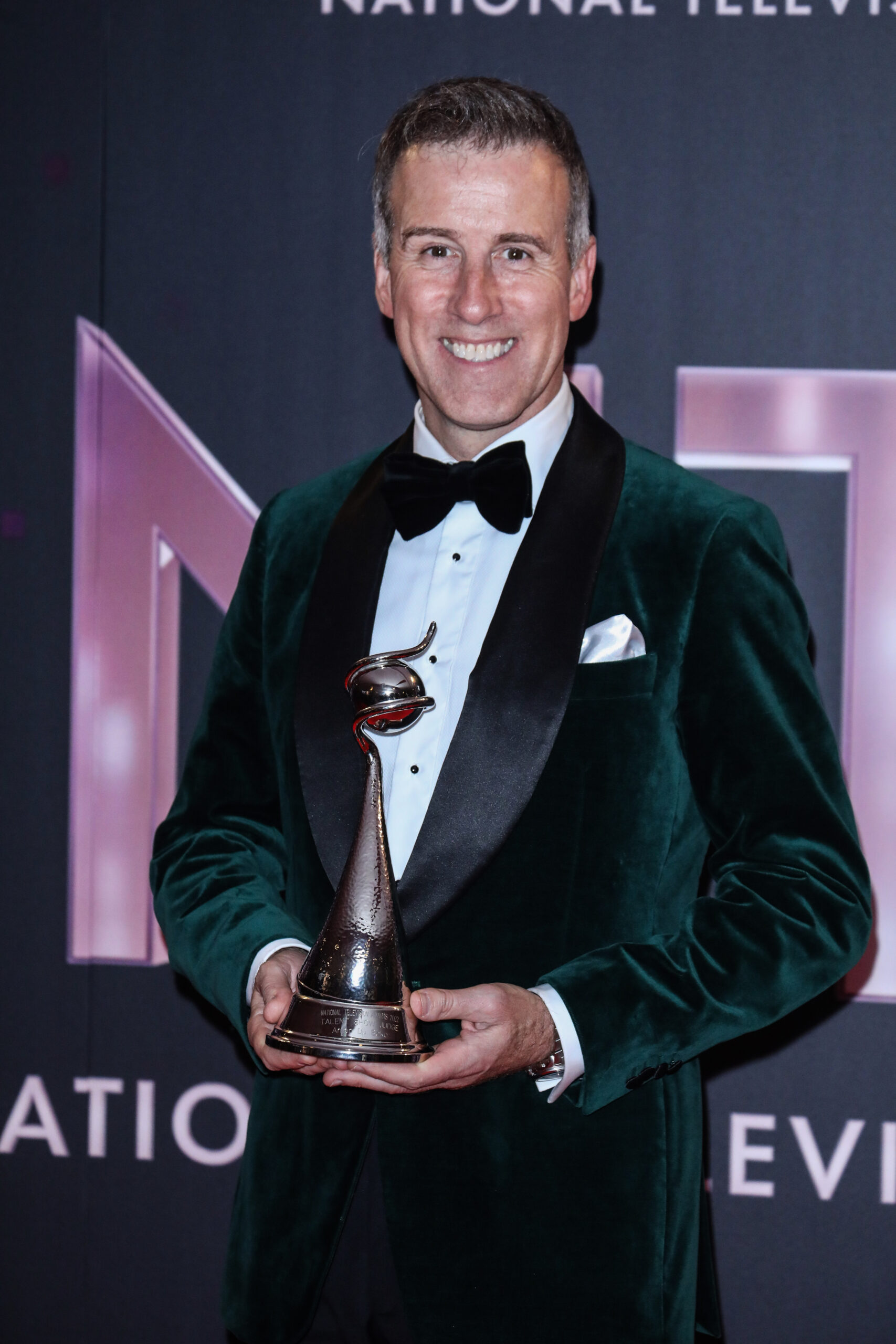 Anton Du Beke holding his NTA