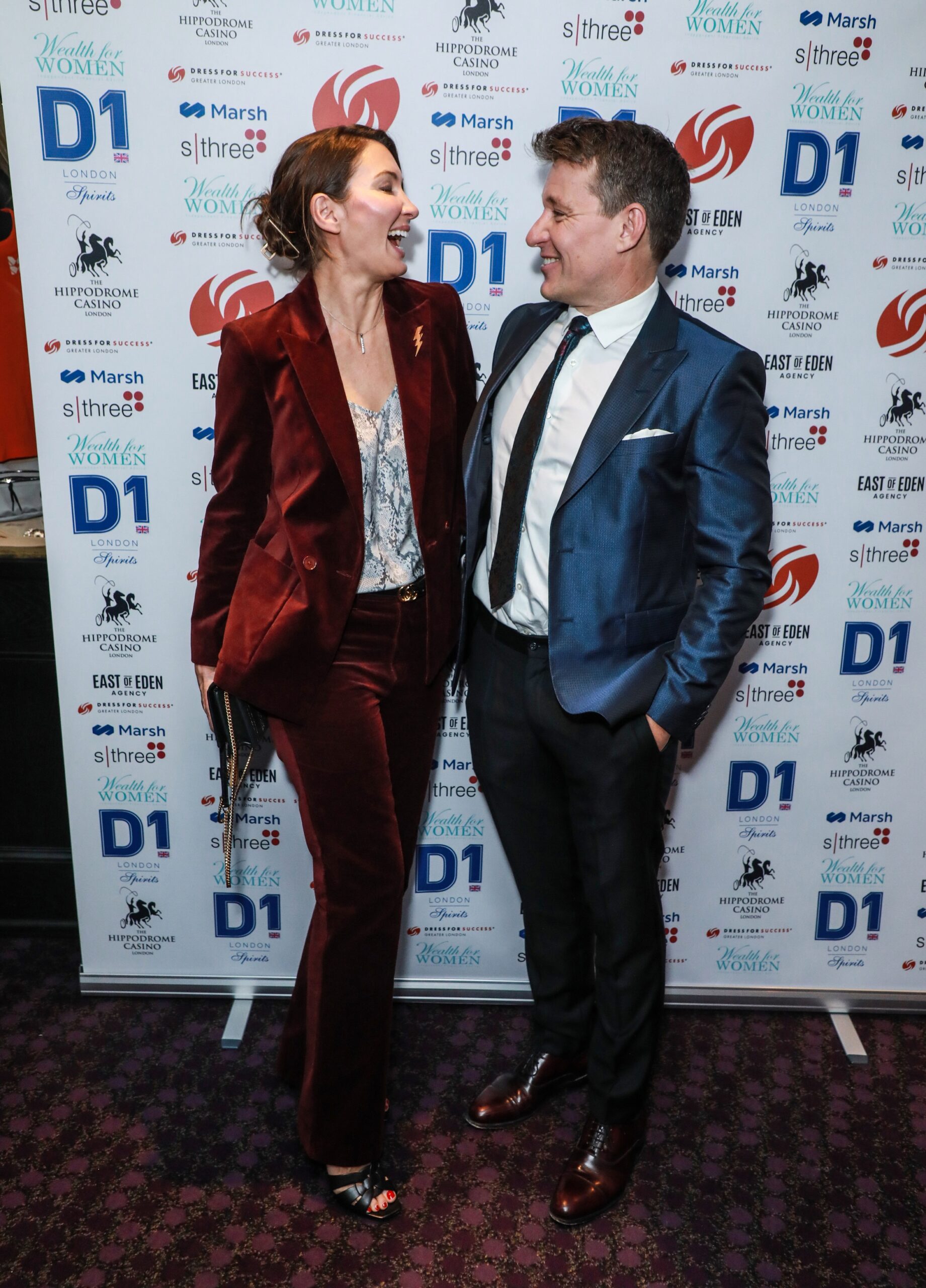 Ben Shephard and his wife laughing