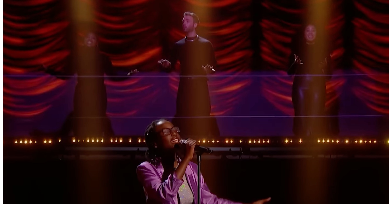 Israella Chris in the final of The Voice Kids