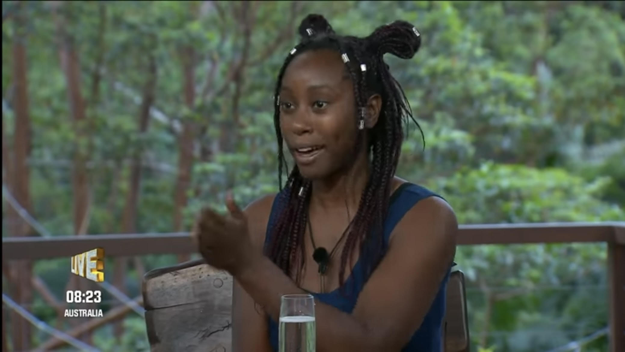 Scarlette Douglas speaking on I'm A Celebrity after exit