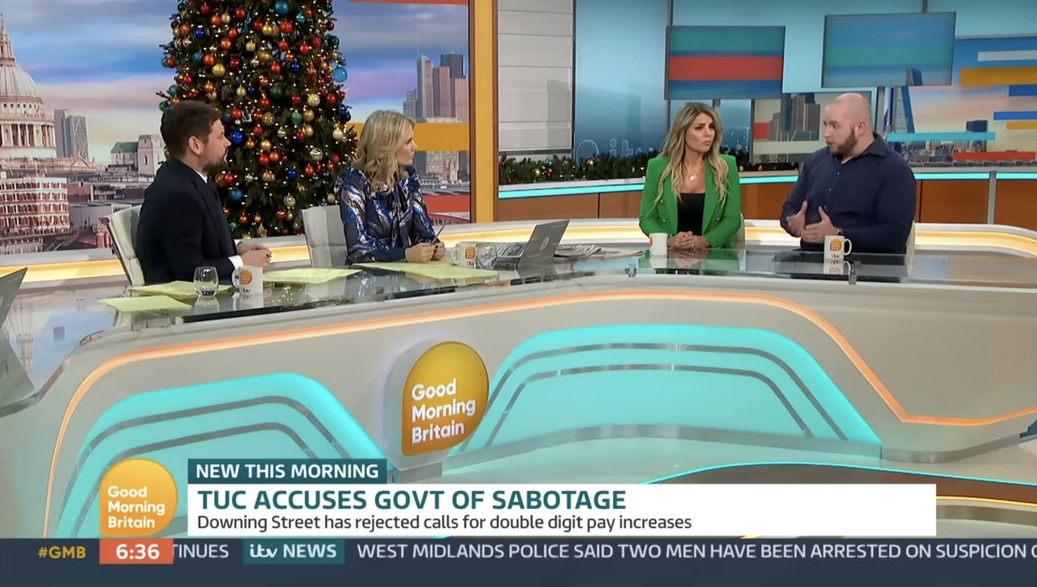 Gordon Smart during Good Morning Britain debate with Charlotte and guests