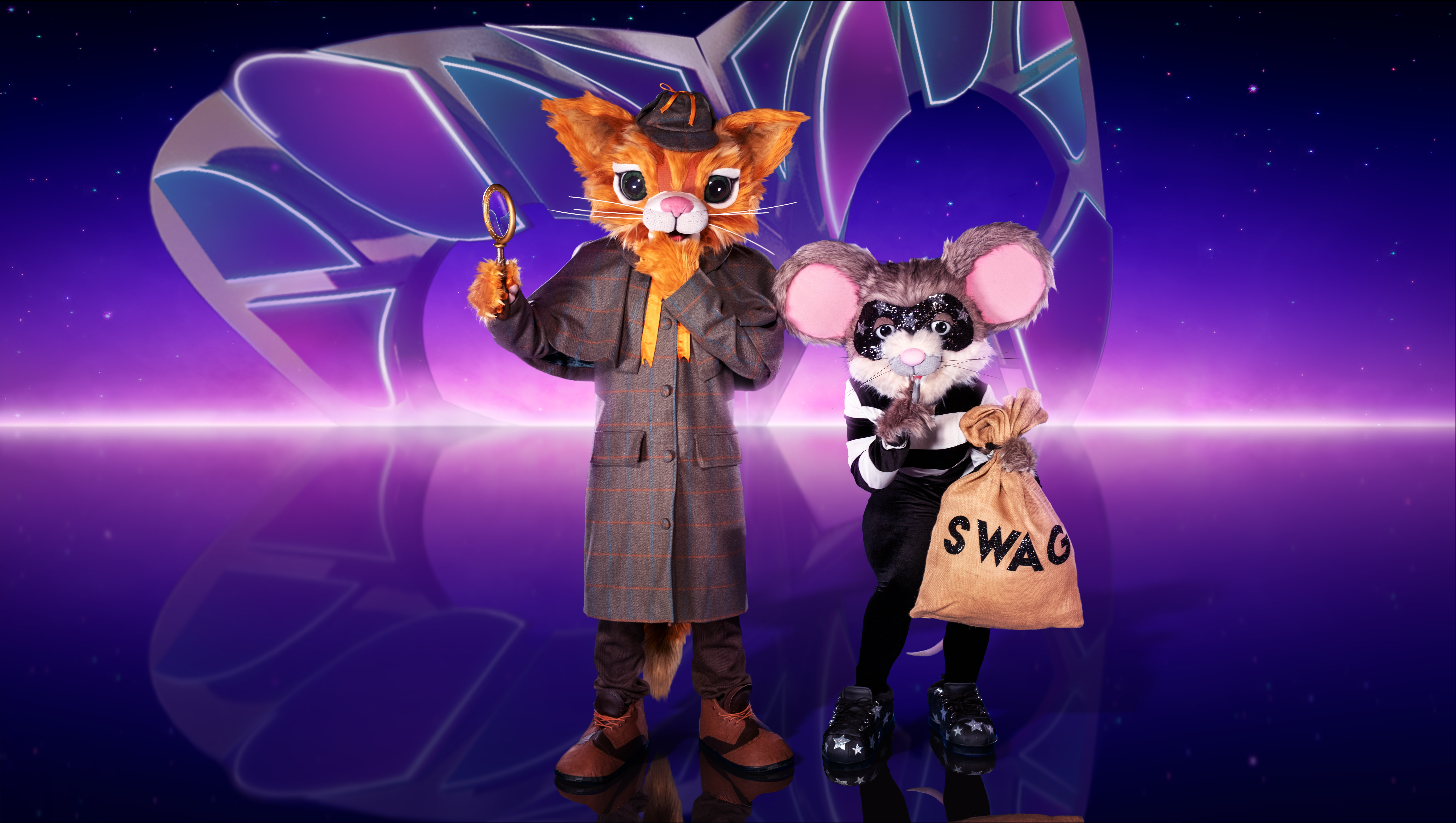 Cat & Mouse pose on The Masked Singer