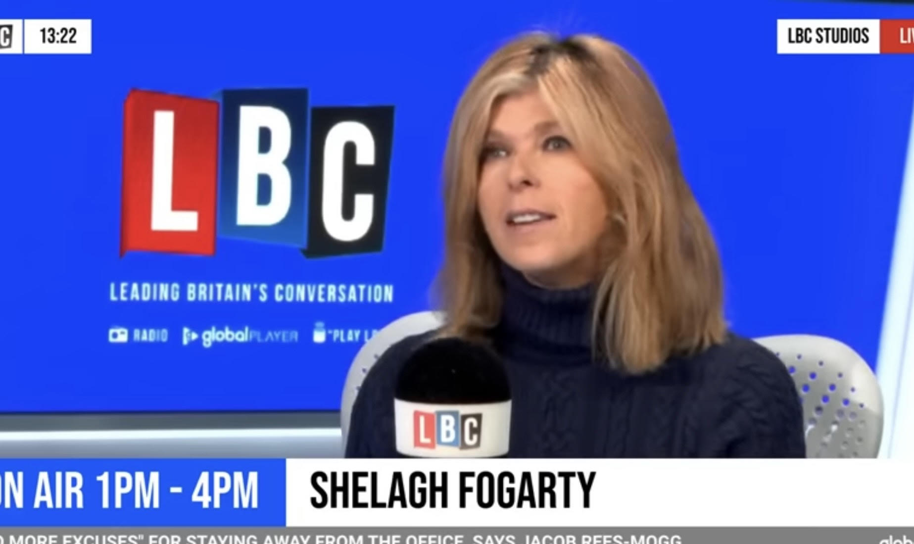 Kate Garraway speaking on LBC radio