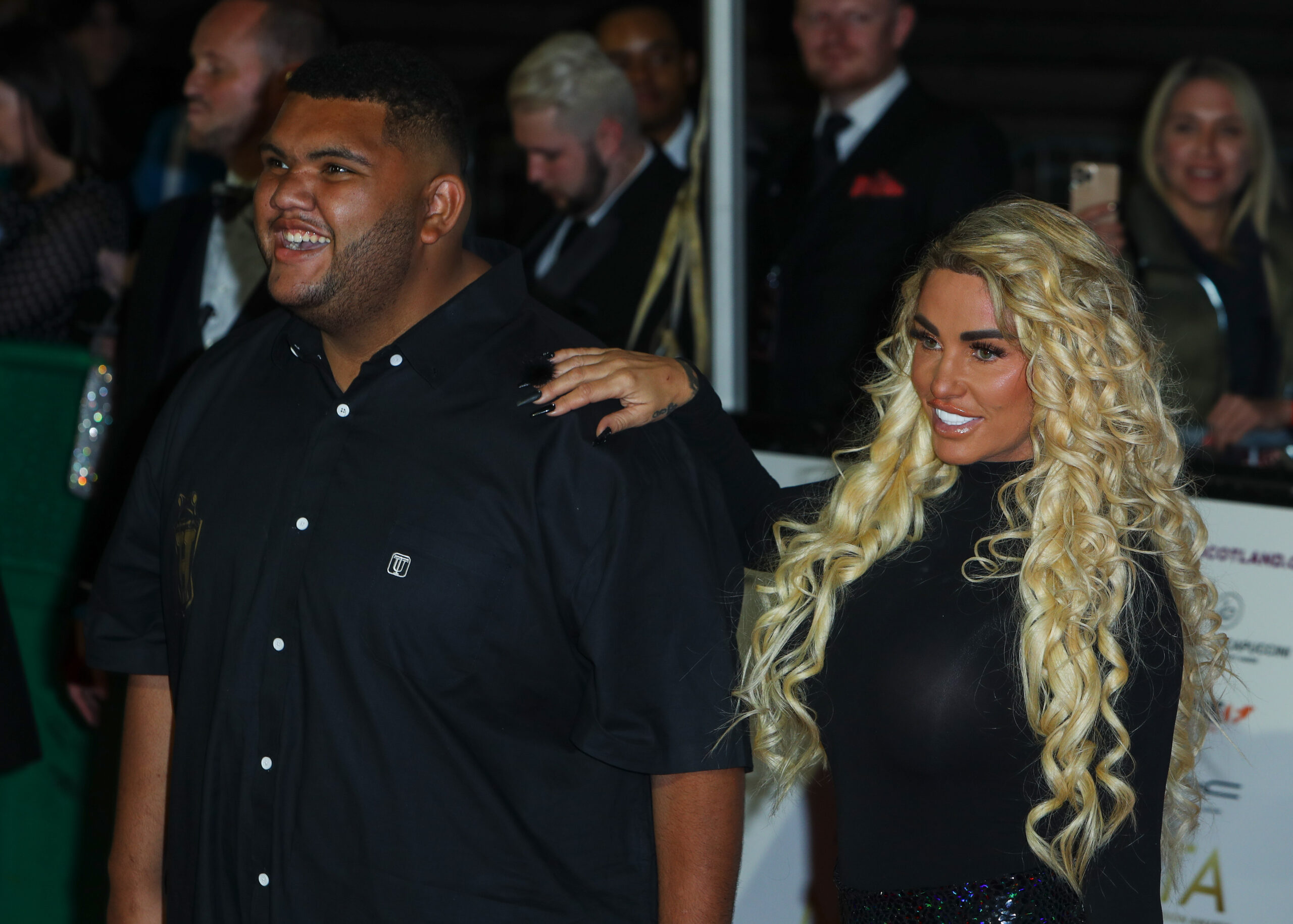 Harvey Price and Katie pose for photos