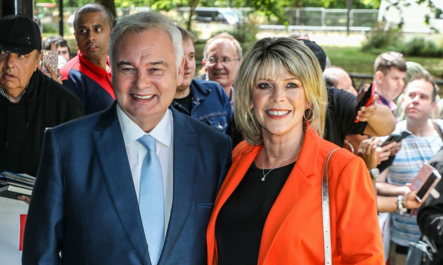 Eamonn Holmes and Ruth Langsford smile on the red carpet 