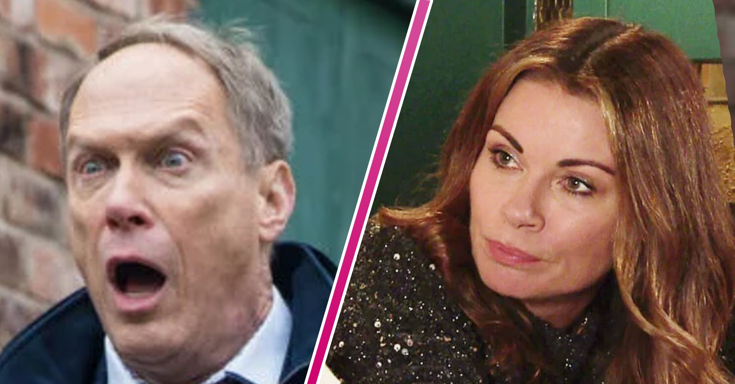 Coronation Street's Stephen and Carla in two-way split pic