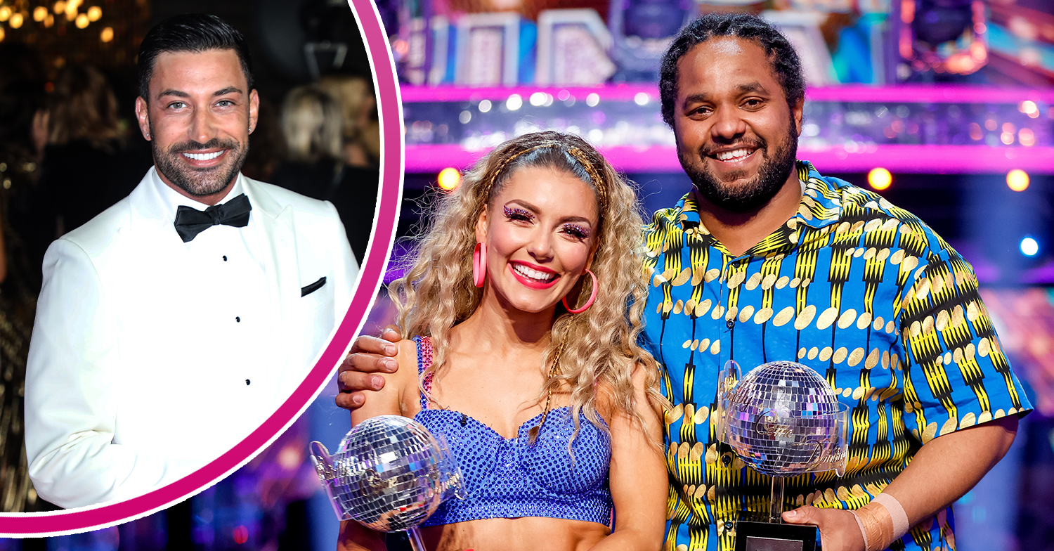 Strictly stars Giovanni, Jowita and Hamza smiling