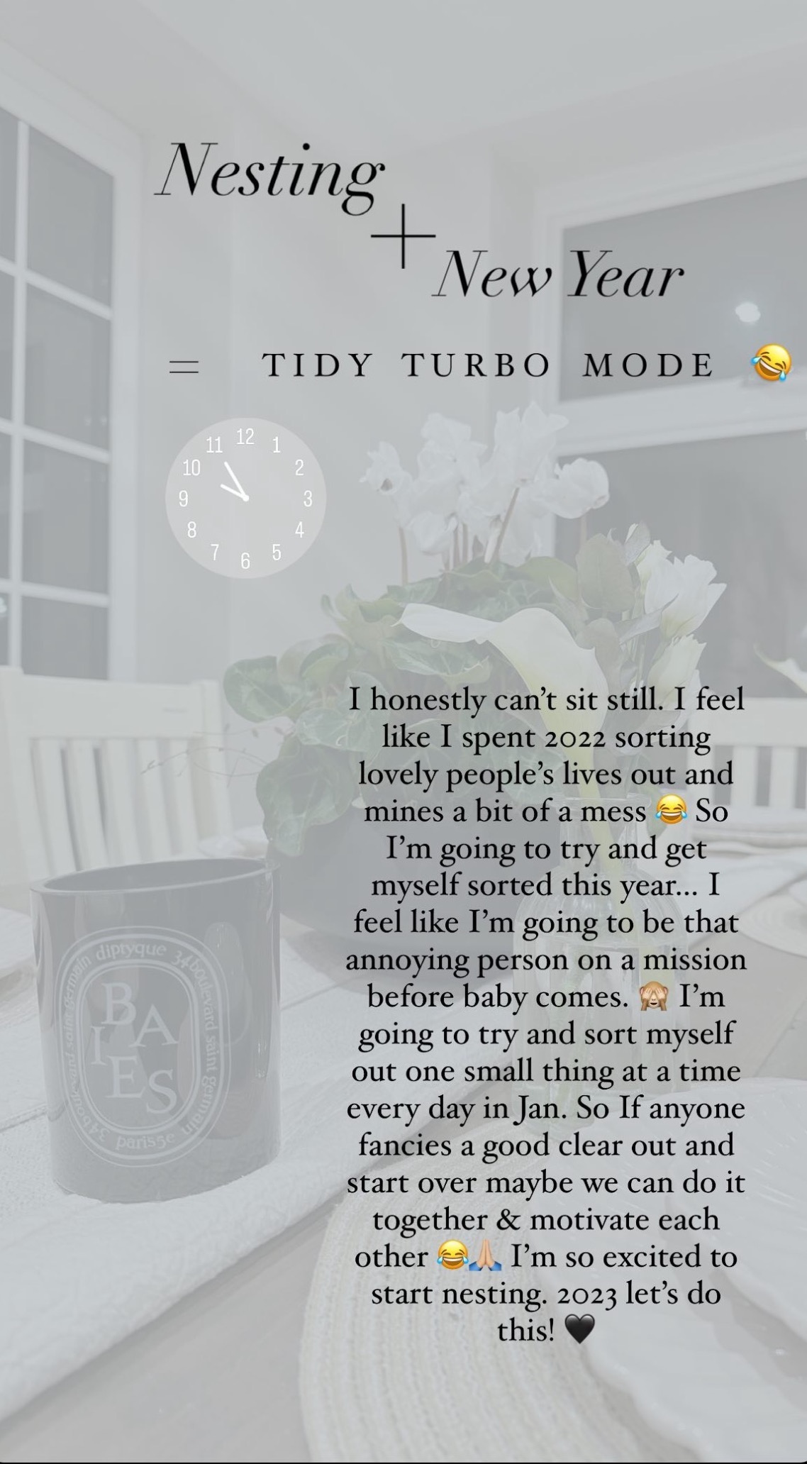 Stacey Solomon writing on Instagram