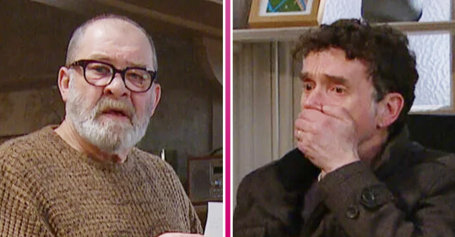 Is Emmerdale on tonight: Bear and Marlon looking shocked comp image