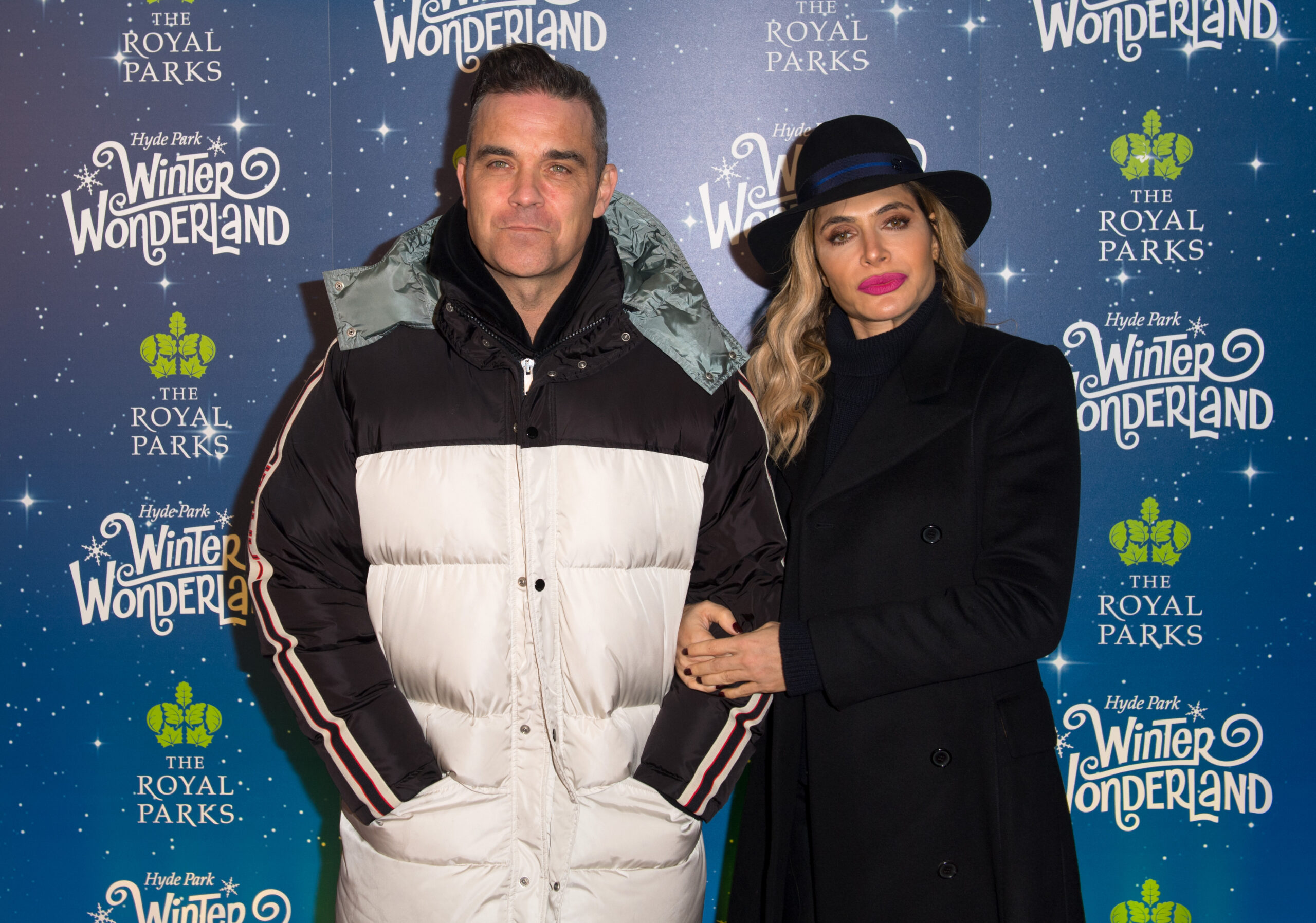 Robbie Williams And Ayda Field at Winter Wonderland