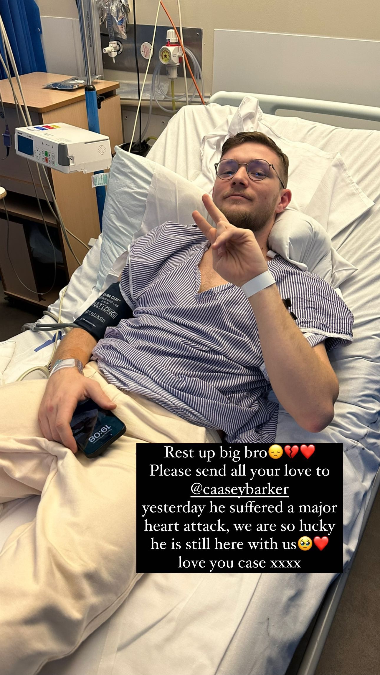 Strictly star Saffron's brother in hospital 