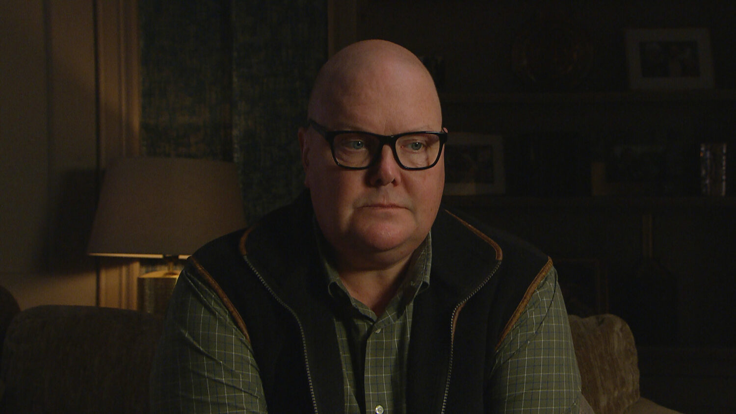 Paddy Kirk looks lost and alone as he sits in the dark