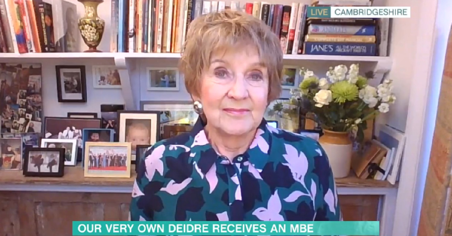 Deidre Sanders speaking on This Morning via video call