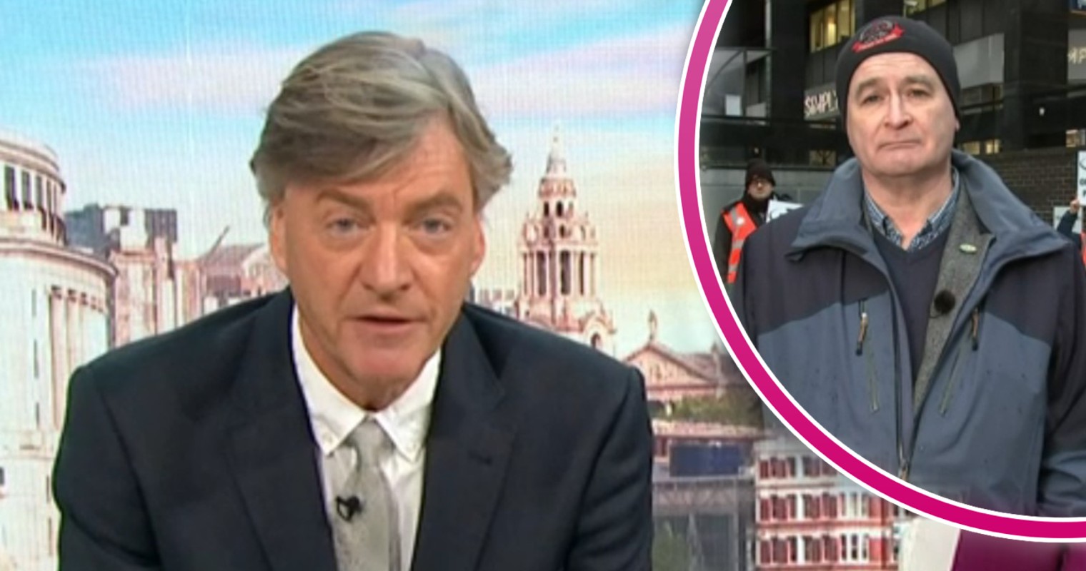 Richard Madeley vs Mick Lynch on Good Morning Britain today