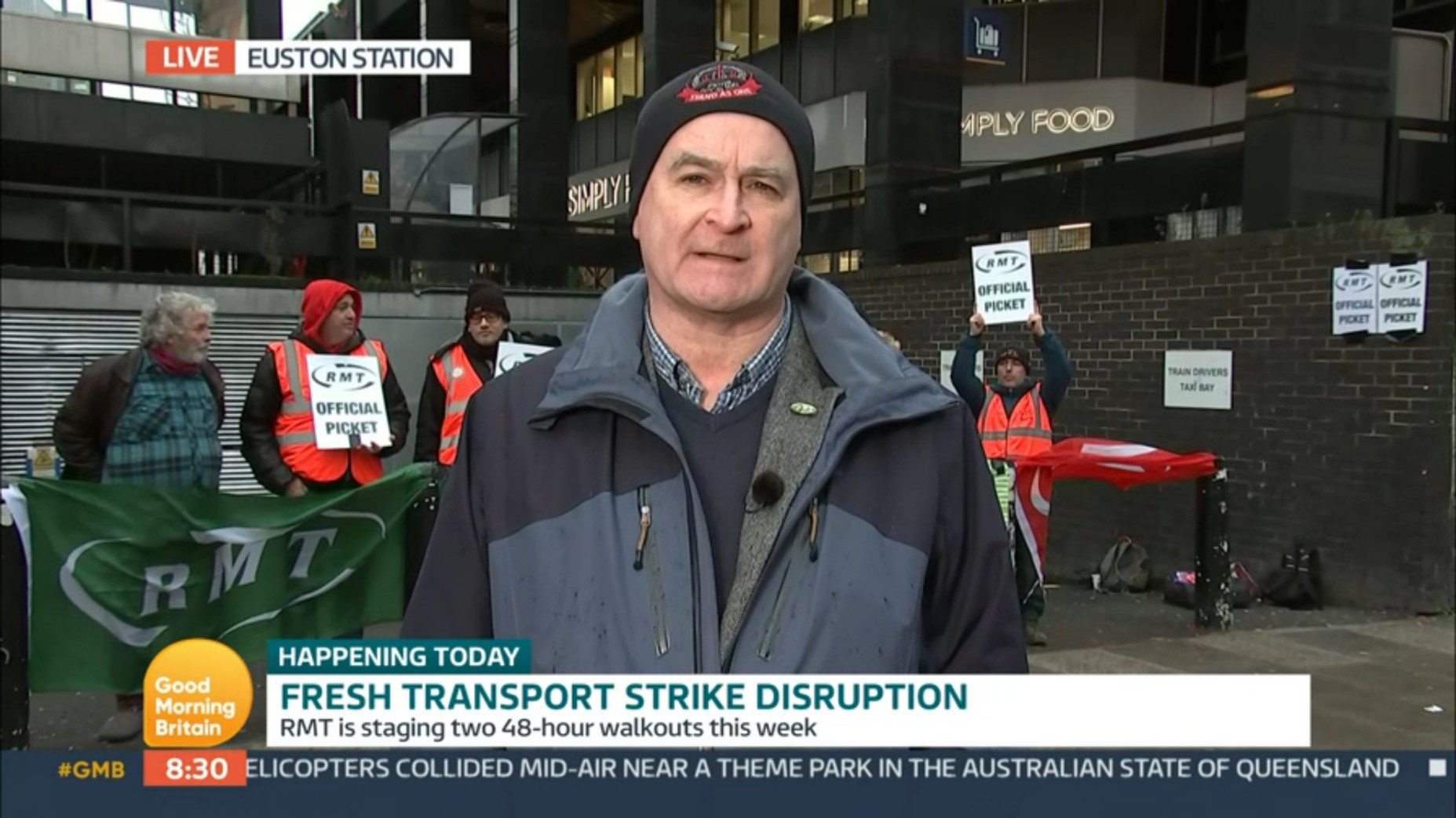 Mick Lynch on Good Morning Britain today