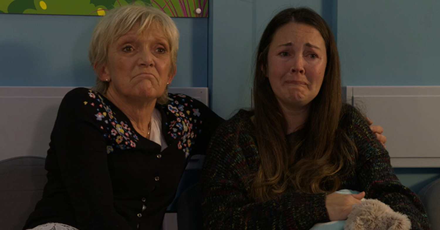 EastEnders' Jean and Stacey are in tears at the hospital