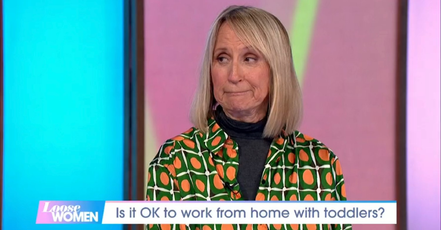 Carol McGiffin wincing on Loose Women today 