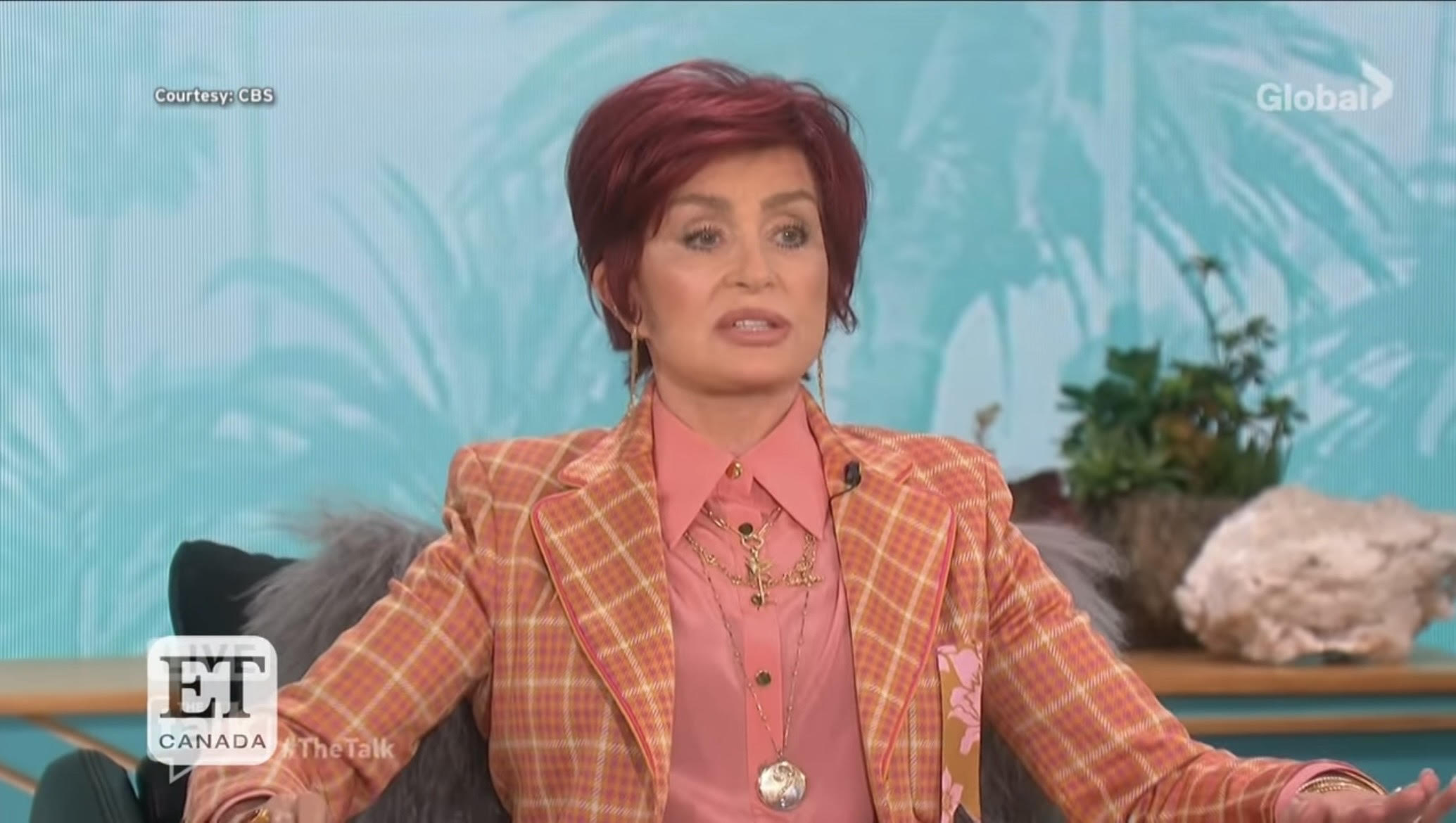 Sharon Osbourne during ET Canada discussion