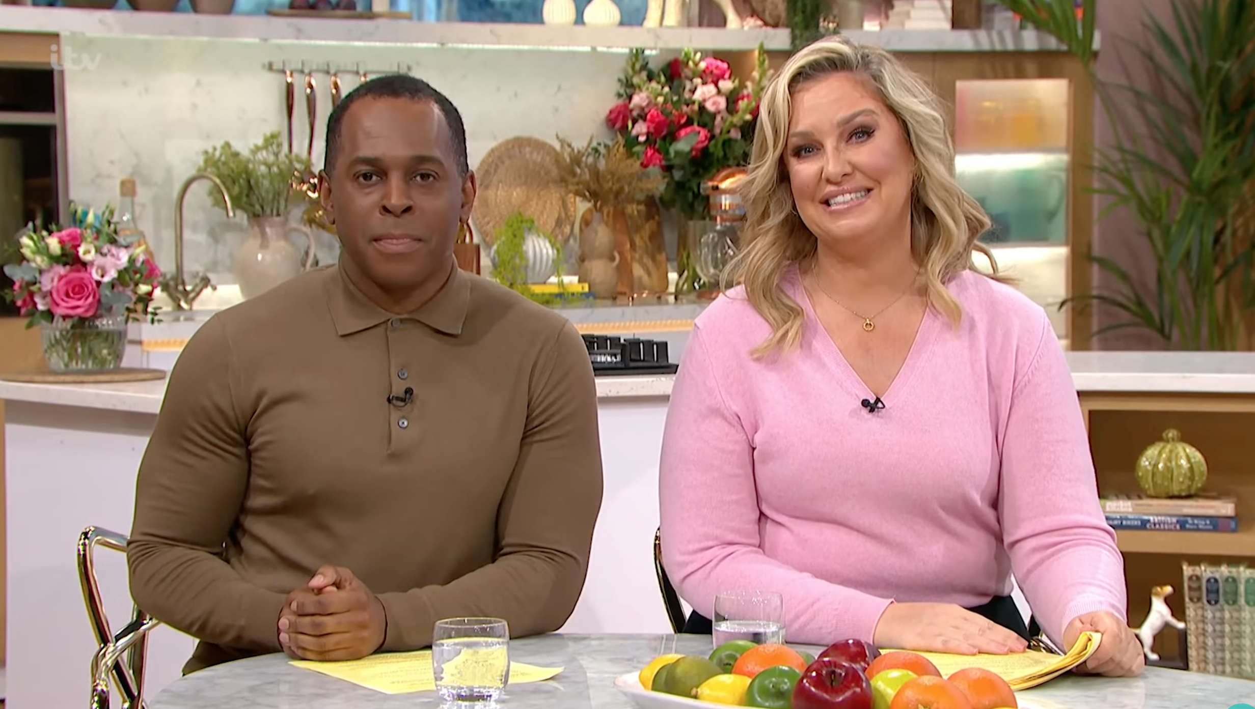 Andi Peters and Josie Gibson presenting This Morning today
