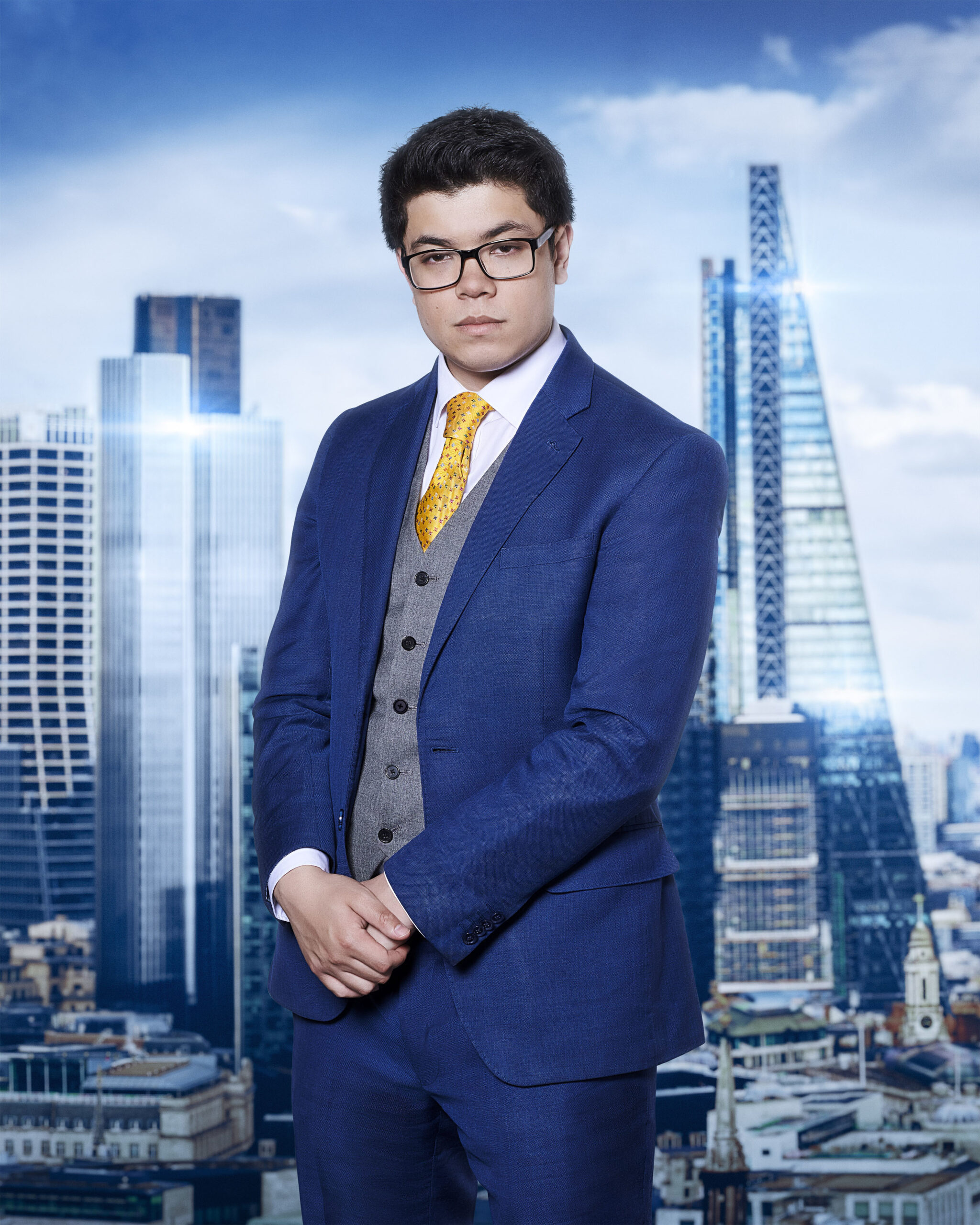 Gregory Ebbs poses in The Apprentice series 17