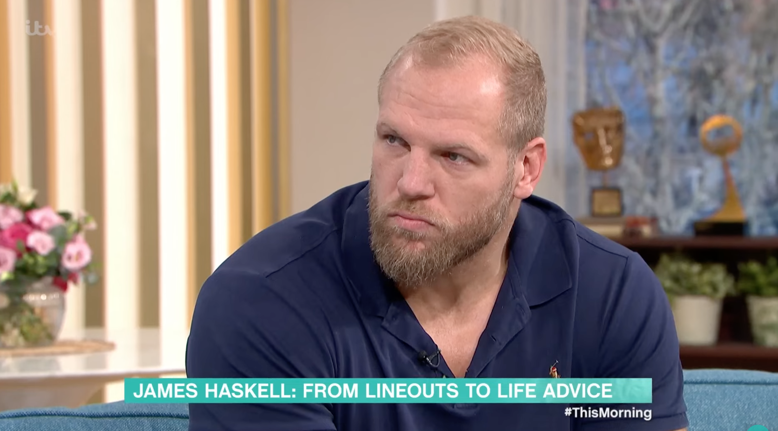 James Haskell looking stern