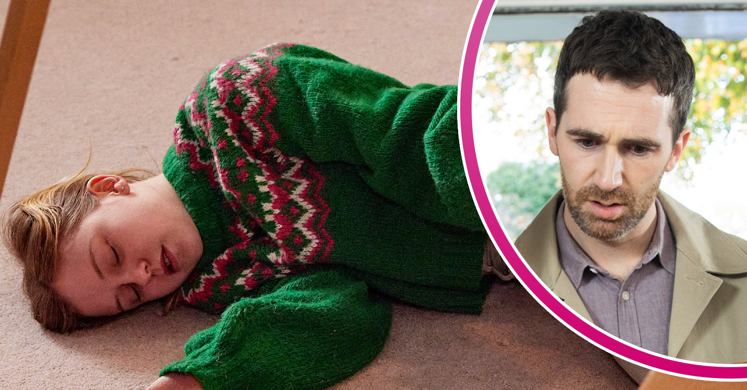 Coronation Street's Summer is unconscious on the floor and, in a bubble, Mike is looking shocked