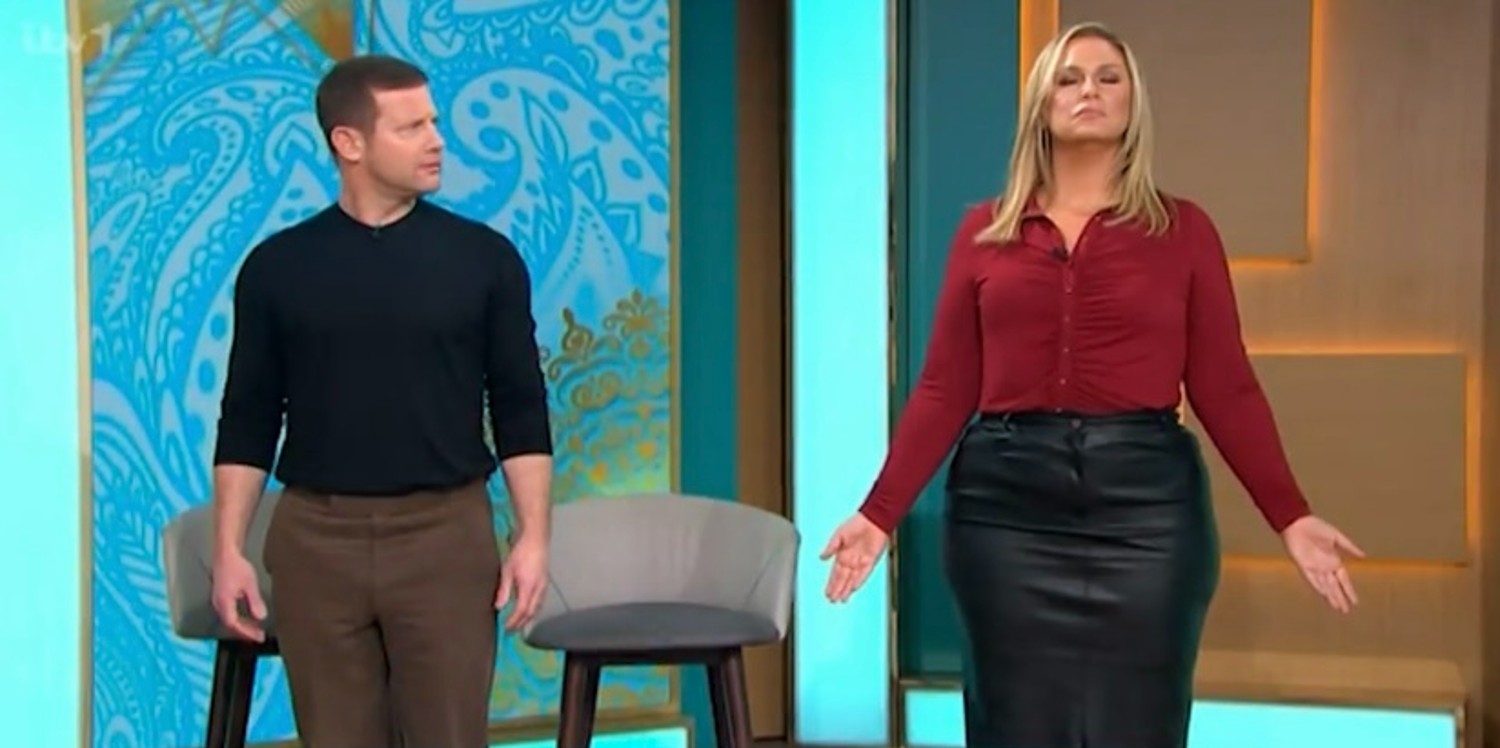 This Morning stars Dermot O'Leary and Josie Gibson doing pilates