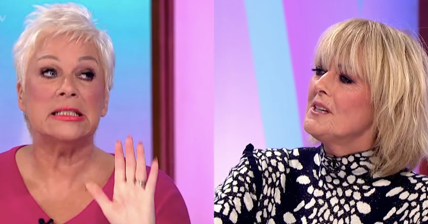 Denise and Jane arguing on Loose Women
