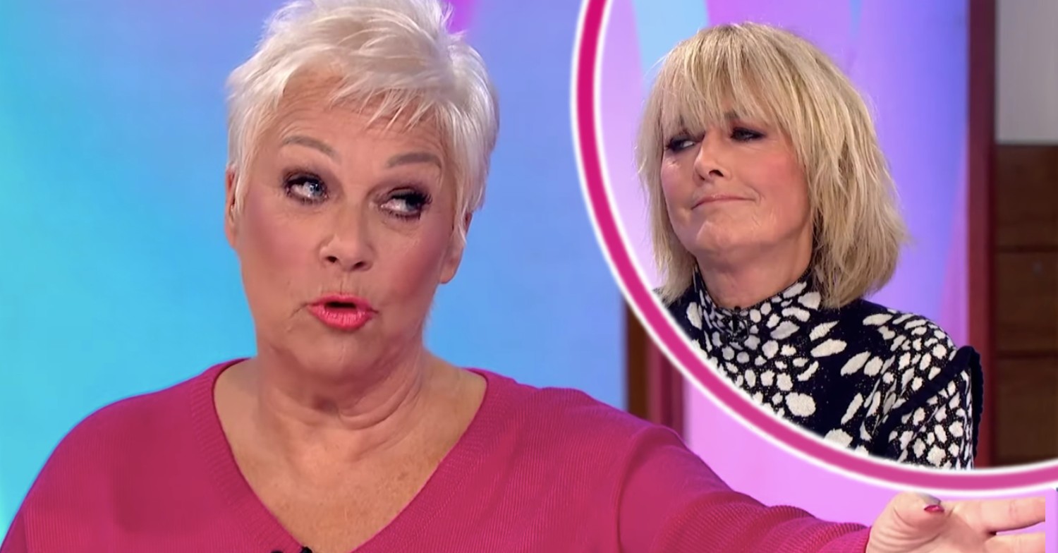 Denise Welch looking shocked with Jane on Loose Women